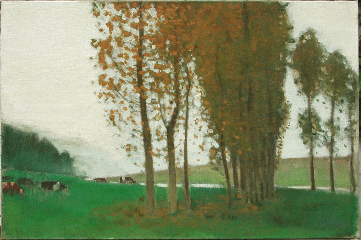 Pierre Eugène Montezin  "matinée d'Automne" 1924 Oil On Canvas 65x92